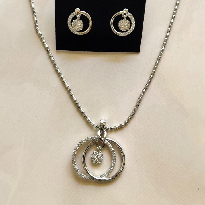 CZ - Venn Pendant Set - Sparkleeng Jewels