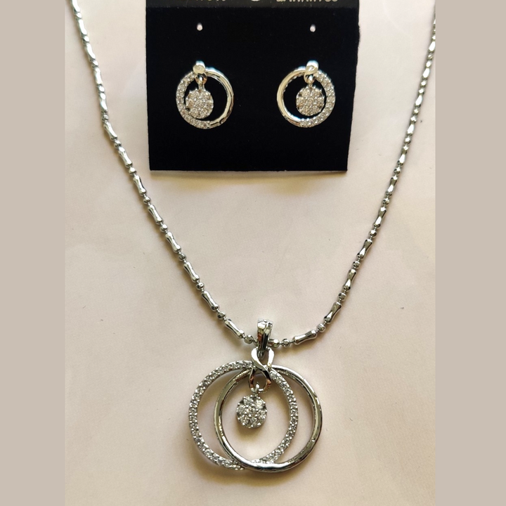 CZ - Venn Pendant Set - Sparkleeng Jewels