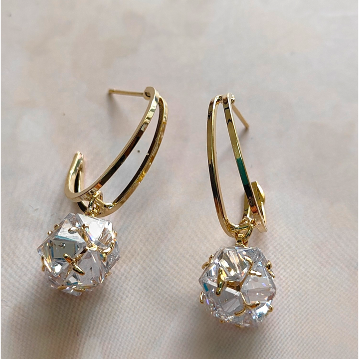 Korean Trendy Cosmic Drop Earrings - Sparkleeng Jewels