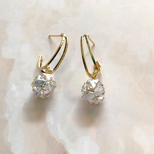 Korean Trendy Cosmic Drop Earrings - Sparkleeng Jewels