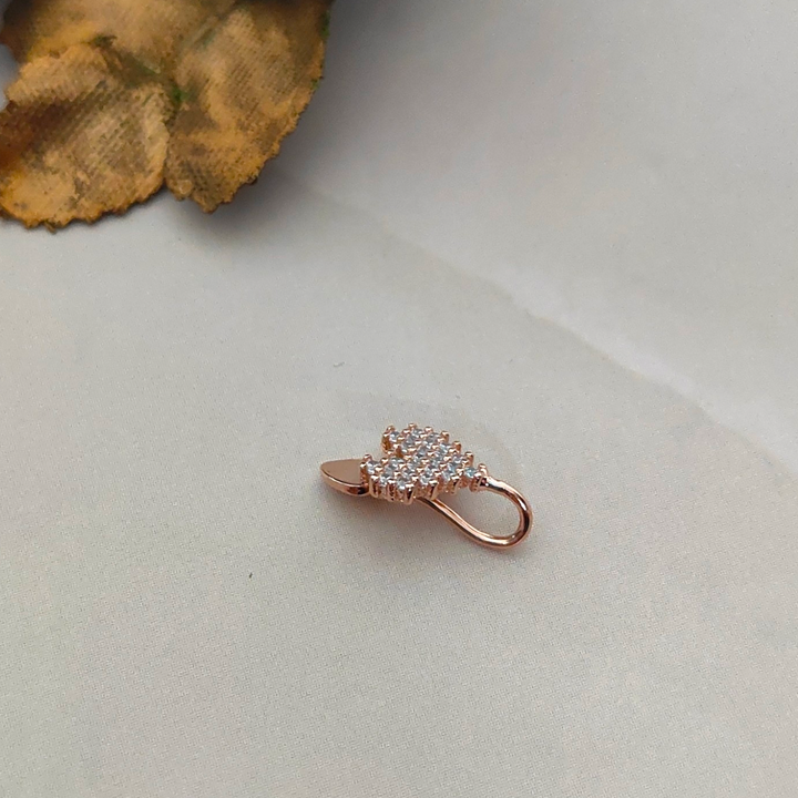 Zircon Heart Nose Pin - Sparkleeng Jewels