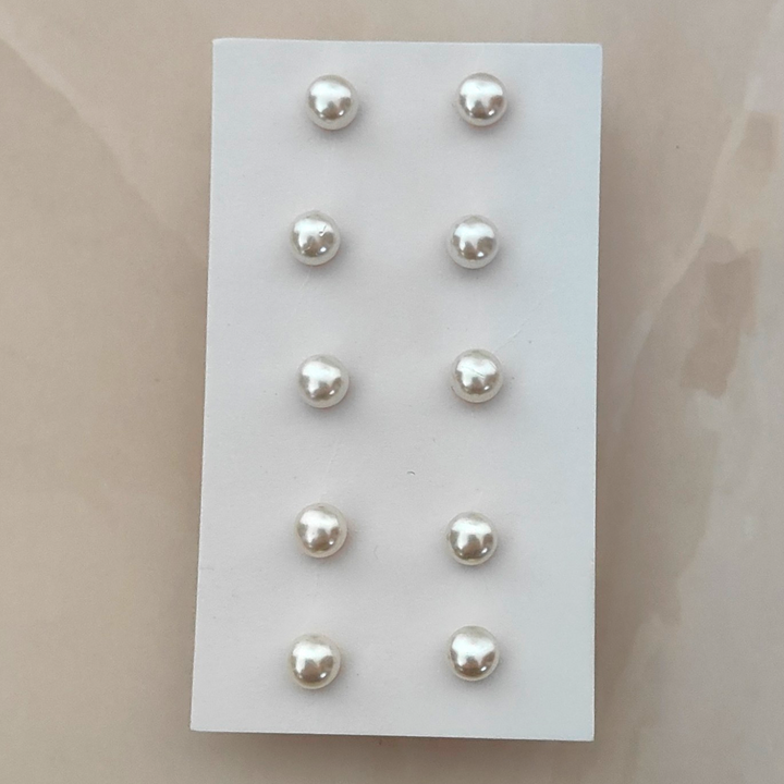 Pearl Studs - 5mm Pearls - Western Earrings - Sparkleeng Jewels