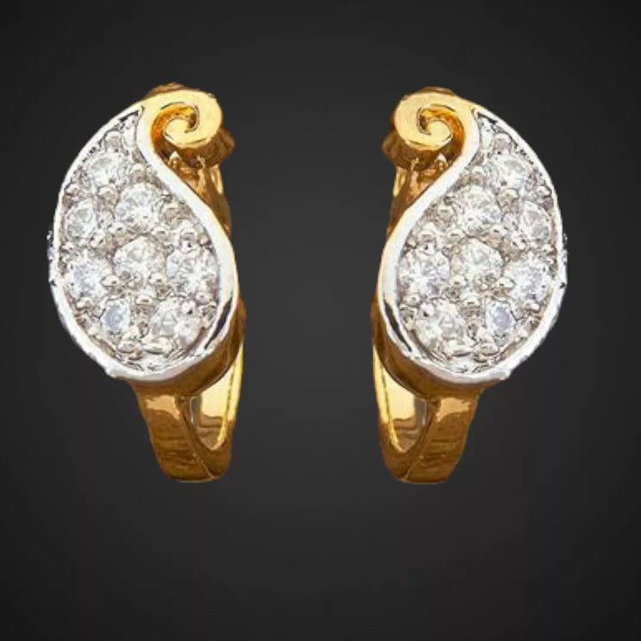 Classic AD Nose Push Pin with Gold Plating - Sparkleeng  Jewels