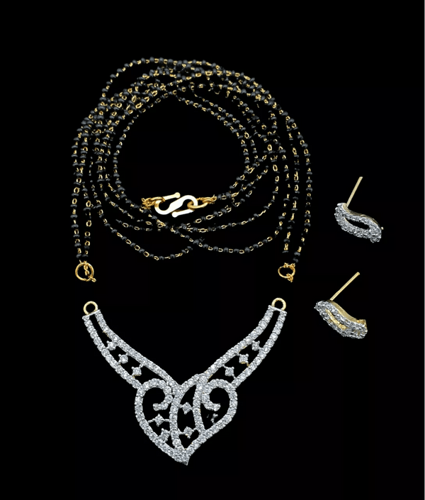 CZ Mangalsutra - CZ002 - Sparkleeng  Jewels