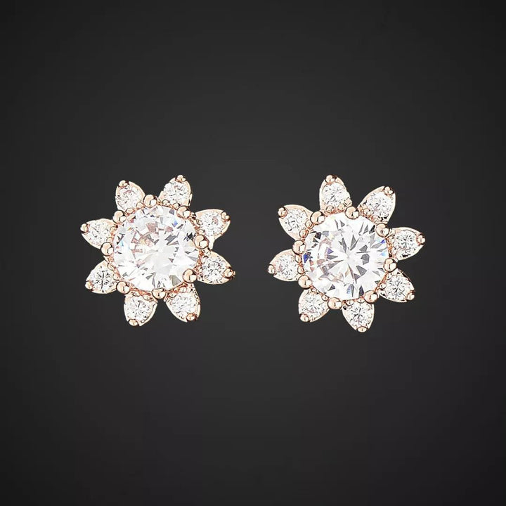 CZ Marigold Studs - Sparkleeng  Jewels