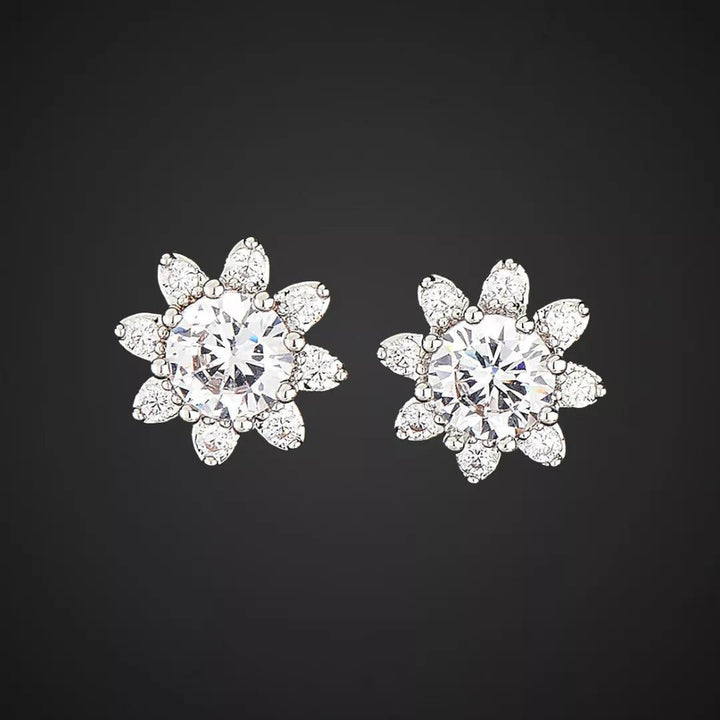 CZ Marigold Studs - Sparkleeng  Jewels