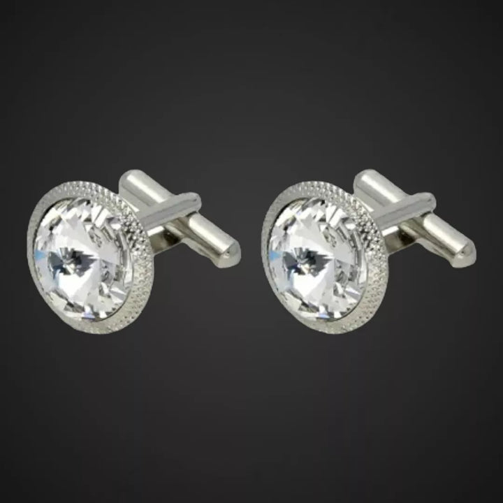 AD Stone Mens Cufflinks - Sparkleeng  Jewels