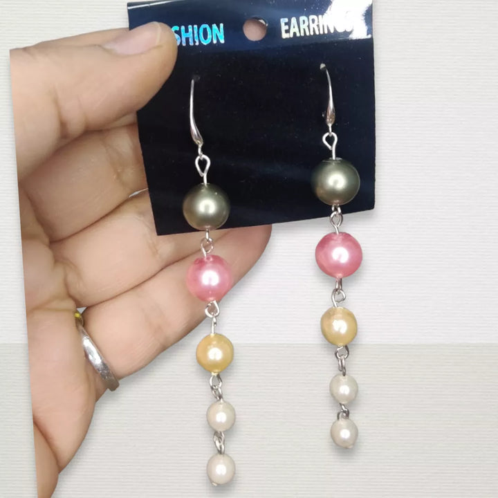 Miss Pearly Long Earrings - Sparkleeng  Jewels