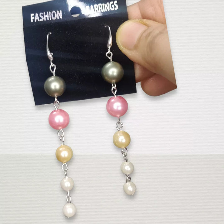 Miss Pearly Long Earrings - Sparkleeng  Jewels