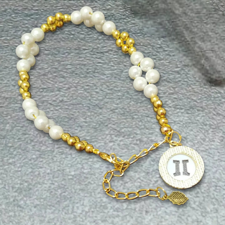 Zodiac Charm with Mother of Pearls - Sparkleeng  Jewels