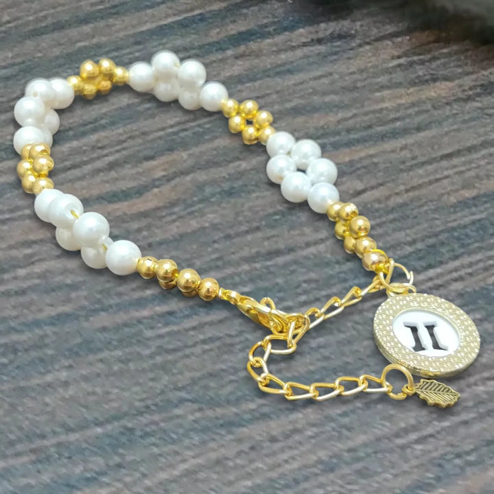 Zodiac Charm with Mother of Pearls - Sparkleeng  Jewels