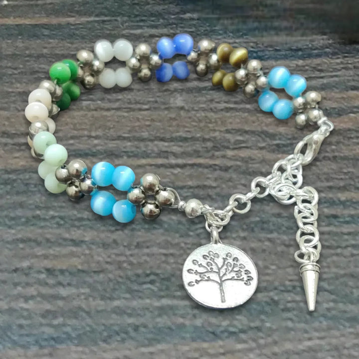 Tree of Life Multicolour Bracelet - Sparkleeng  Jewels