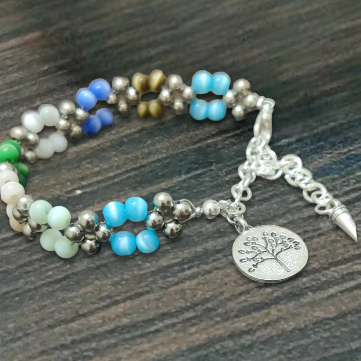 Tree of Life Multicolour Bracelet - Sparkleeng  Jewels