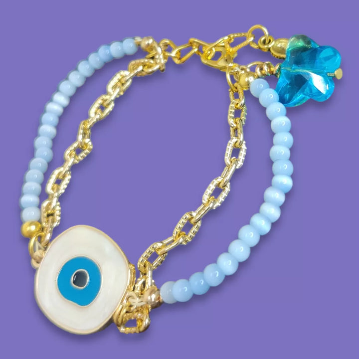 Evil Eye Monalisa Bracelet - Sparkleeng  Jewels