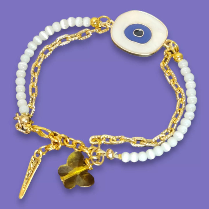 Evil Eye Monalisa Bracelet - Sparkleeng  Jewels