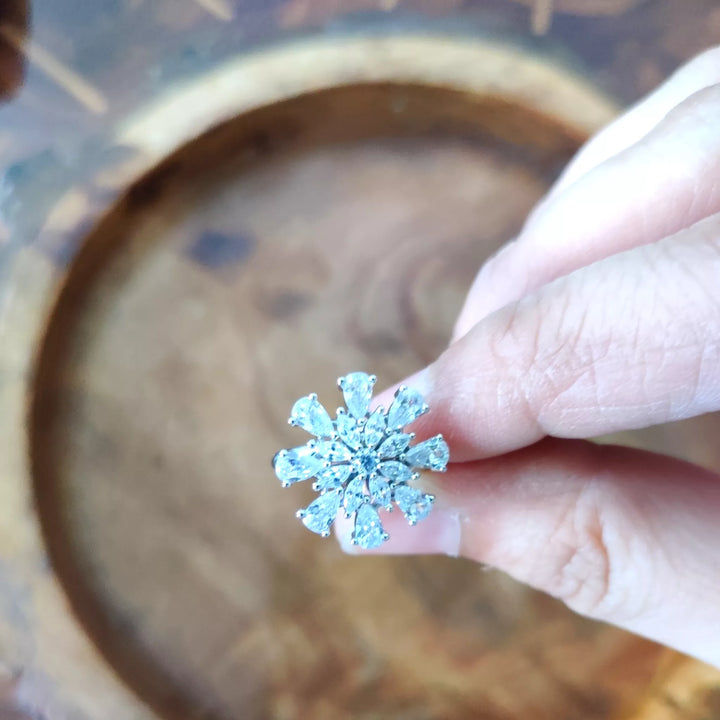 Blossom Adjustable Ring - Sparkleeng  Jewels