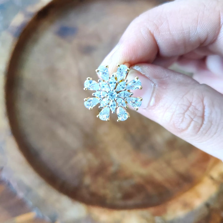 Blossom Adjustable Ring - Sparkleeng  Jewels