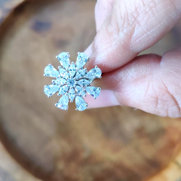 Blossom Adjustable Ring - Sparkleeng  Jewels