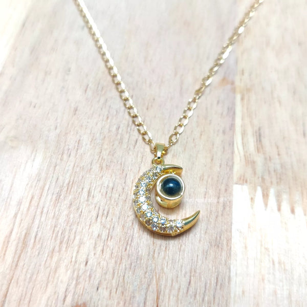 Ad Sun Moon Pendant in 18K gold plated Chain - Sparkleeng  Jewels