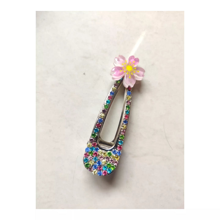 Rhinestone Flower hair clip - Sparkleeng Jewels