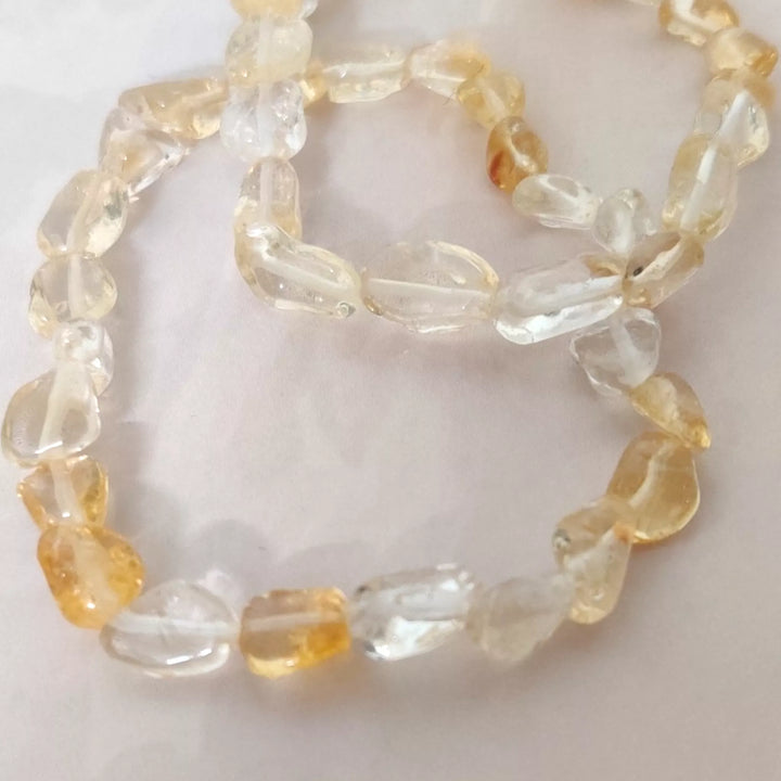 Abundance Charm - Citrine Semi Precious Gem Stone Bracelet - Sparkleeng Jewels