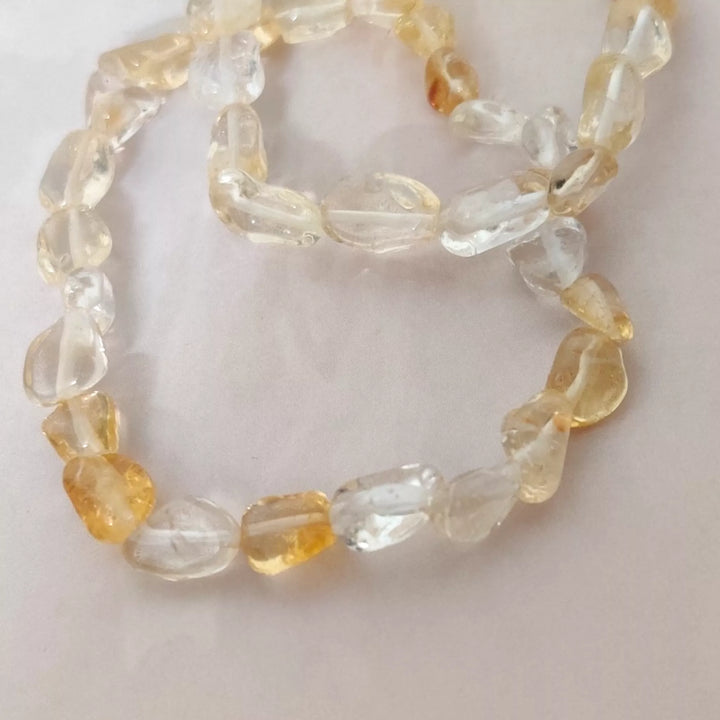 Abundance Charm - Citrine Semi Precious Gem Stone Bracelet - Sparkleeng Jewels