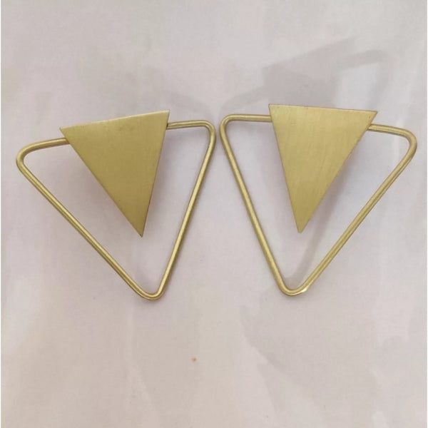 Avicii Brass Western Earrings - Sparkleeng Jewels