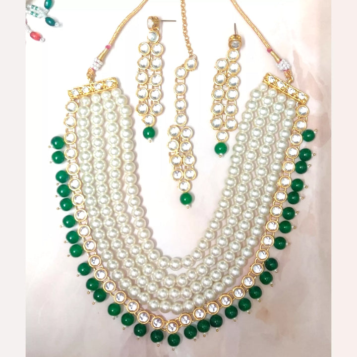 Kundan Moti Rani Haar Set - Sparkleeng Jewels